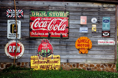 Everything to know about Vintage Enamel Signs