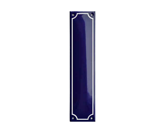 Blue Vertical Rectangle Metropolitan Sign 5 x 21 CM – RAMSIGN.COM