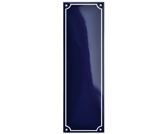 Blue Vertical Rectangle Metropolitan Sign 8 x 27 CM – RAMSIGN.COM