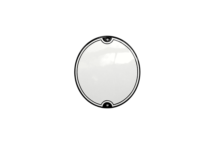 White Vertical Oval Highlander Sign 10 × 11 CM – RAMSIGN.COM