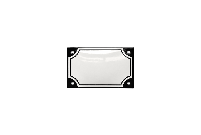 White Horizontal Rectangle Highlander Sign 11 × 7 CM – RAMSIGN.COM