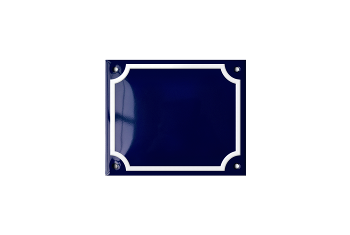 Blue Horizontal Rectangle Metropolitan Sign 12 × 10 CM – RAMSIGN.COM