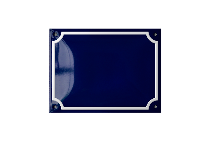 Blue Horizontal Rectangle Metropolitan Sign 16 x 12 CM – RAMSIGN.COM