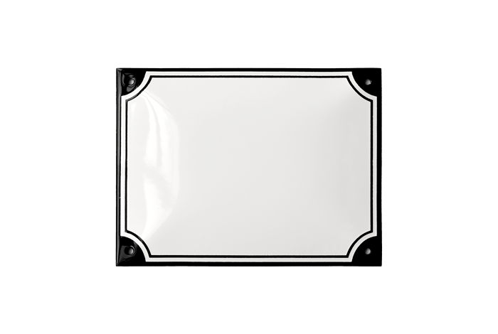 White Horizontal Rectangle Highlander Sign 16 x 12 CM – RAMSIGN.COM