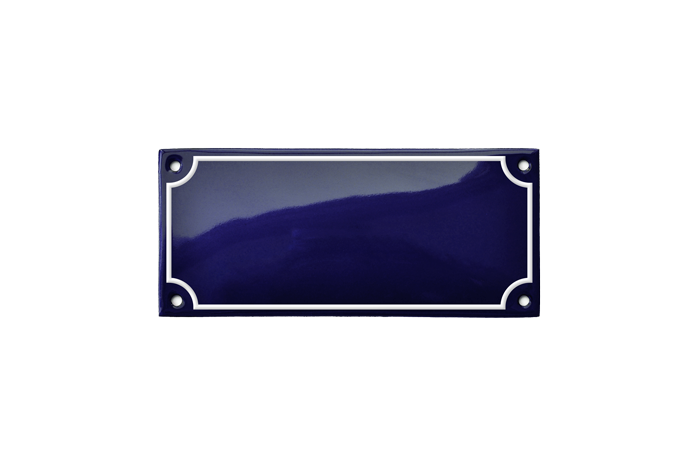 Blue Horizontal Rectangle Metropolitan Sign 16 x 7 CM – RAMSIGN.COM