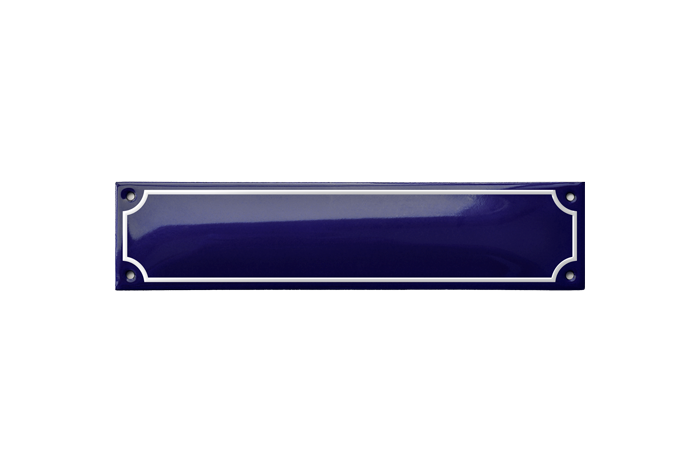 Blue Horizontal Rectangle Metropolitan Sign 21 x 5 CM – RAMSIGN.COM