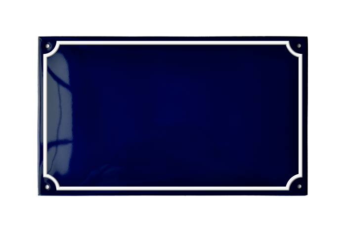 Blue Horizontal Rectangle Metropolitan Sign 27 x 16 – RAMSIGN.COM