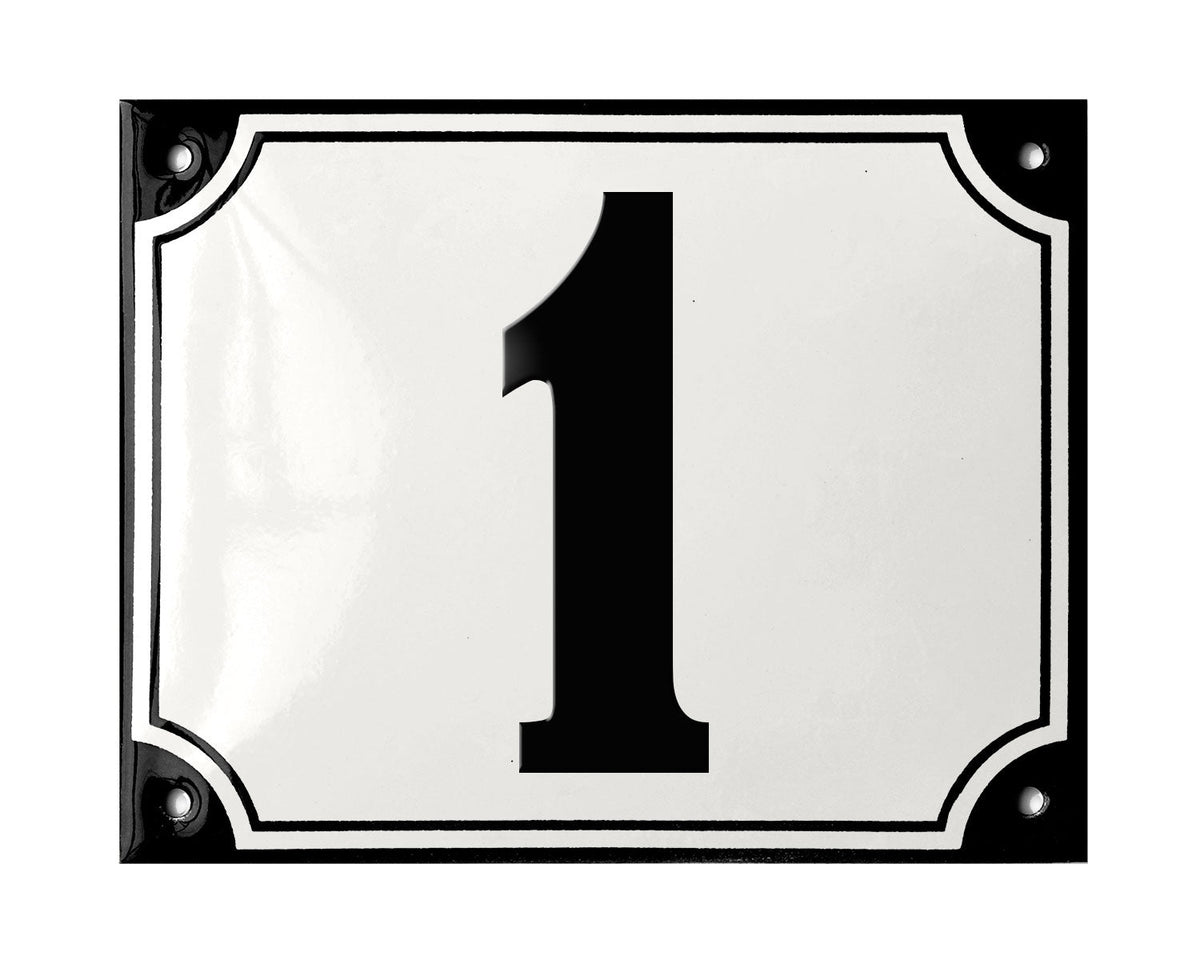 White Stocked Rectangle Highlander Sign 14 × 11 CM – RAMSIGN.COM